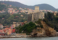 Castello di lerici, dal traghetto per Porto Venere